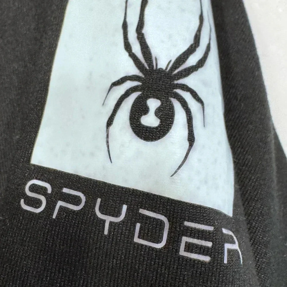 Spyder Men’s Athletic Performance Tee Shirt Fitted Black Size M - Picture 10 of 10